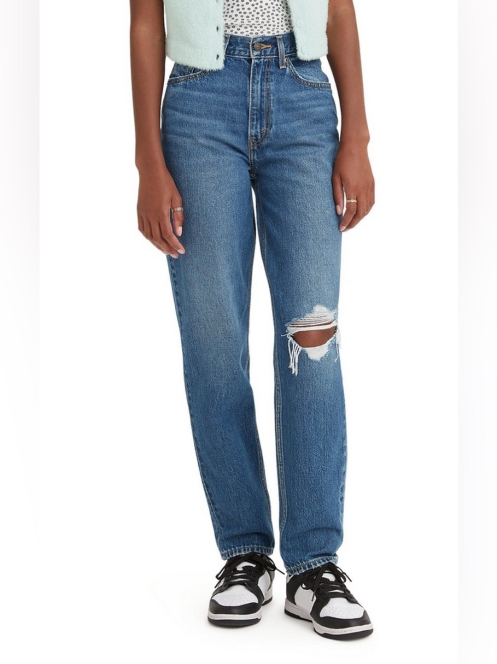 Levi’s 80's Mom Jean Destructed 28 waist 15”